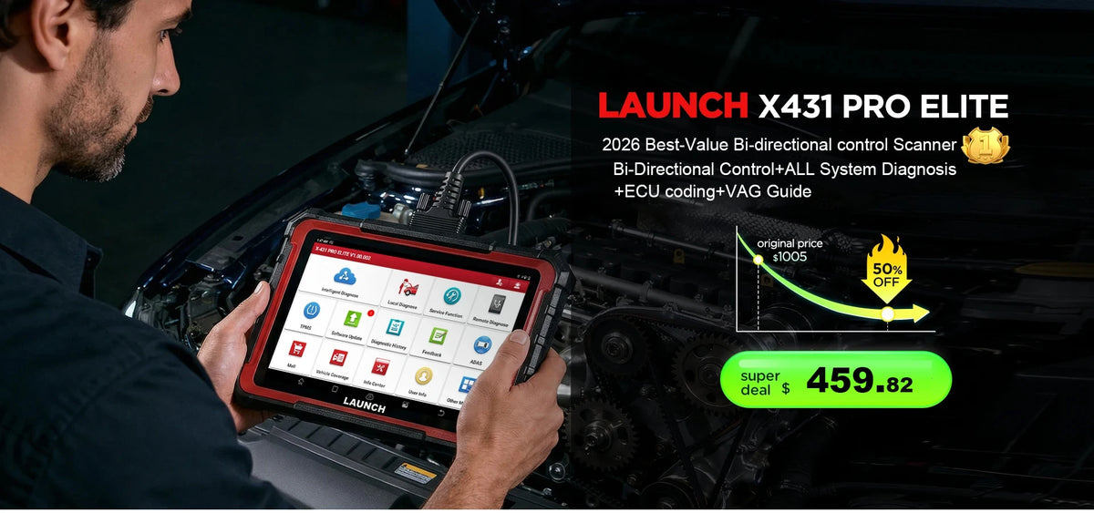 2026 NOVO LANÇAMENTO X431 CRP123 V2.0 Scanner Automotivo OBD2 para Diagnóstico de Motor/ABS/SRS/Transmissão, Ferramenta de Análise com 3 Funções de Redefinição