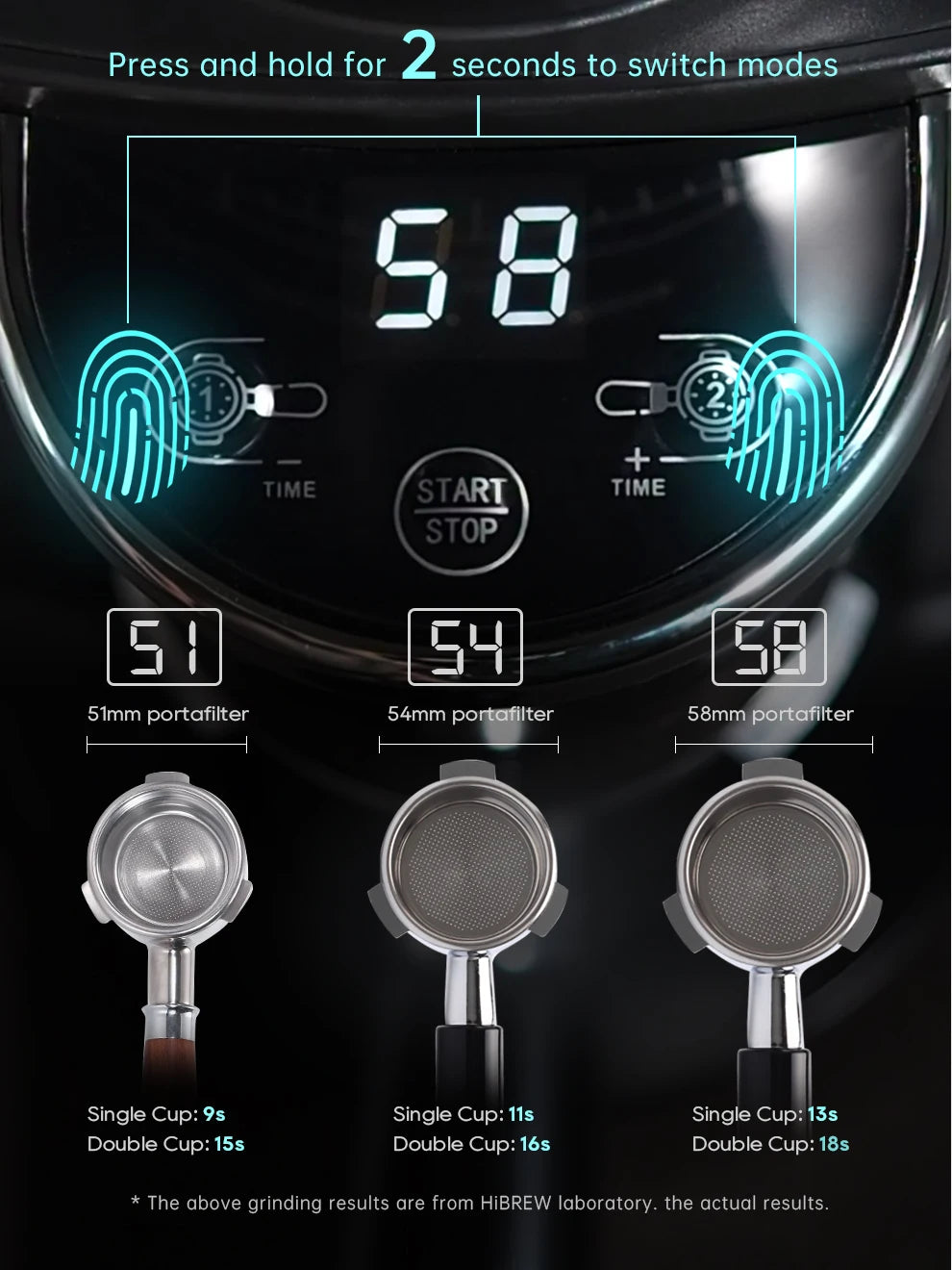 Hibrew moinho de café elétrico automático com 31 engrenagens para café expresso americano despeje sobre armazenamento visual de feijão g3