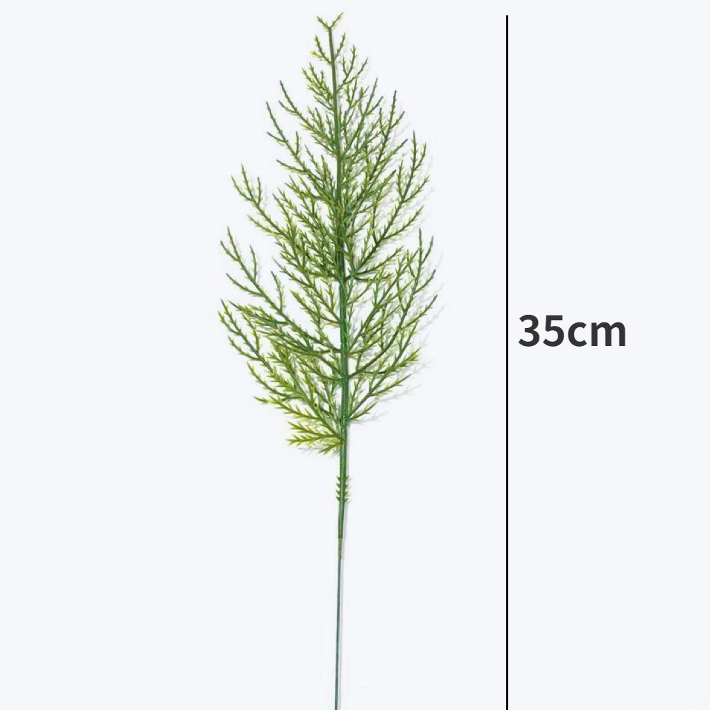 Artificial Pine Branches Simulação, Planta verde, Folhas falsas, Natal, Ano Novo, Decoração do lar