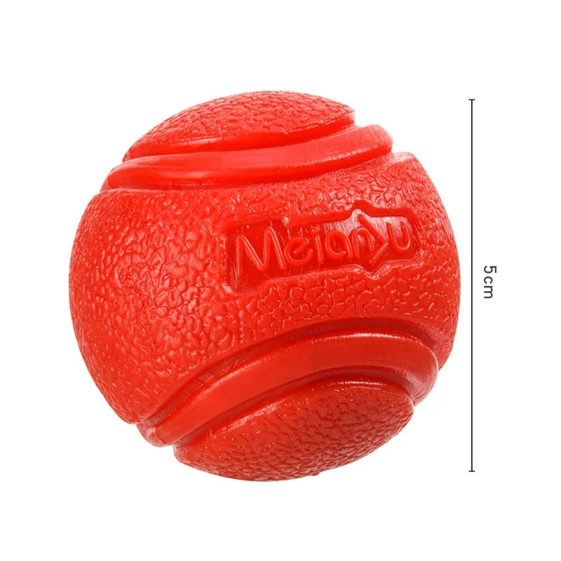 Brinquedos para Cães de Estimação: Bola de Borracha Sólida e Resistente, Durável, Resistente à Mastigação, Alto Salto, para Lançar ao Ar Livre, Brincar de Busca e Treino Interativo para Filhotes
