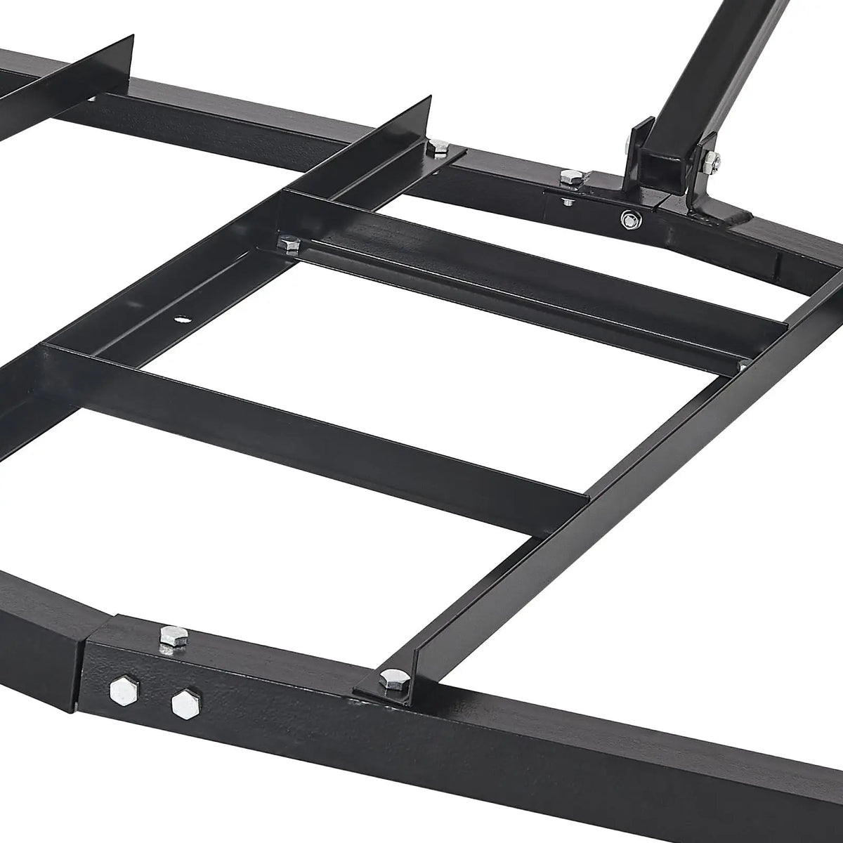 "Garden Tools Accessories 84" Width Tow Behind Q235 Steel Drag Harrow with Adjustable Bars & Pin Hitch Supports 50"