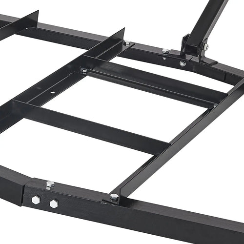 "Garden Tools Accessories 84" Width Tow Behind Q235 Steel Drag Harrow with Adjustable Bars & Pin Hitch Supports 50" - Kasa & Pet