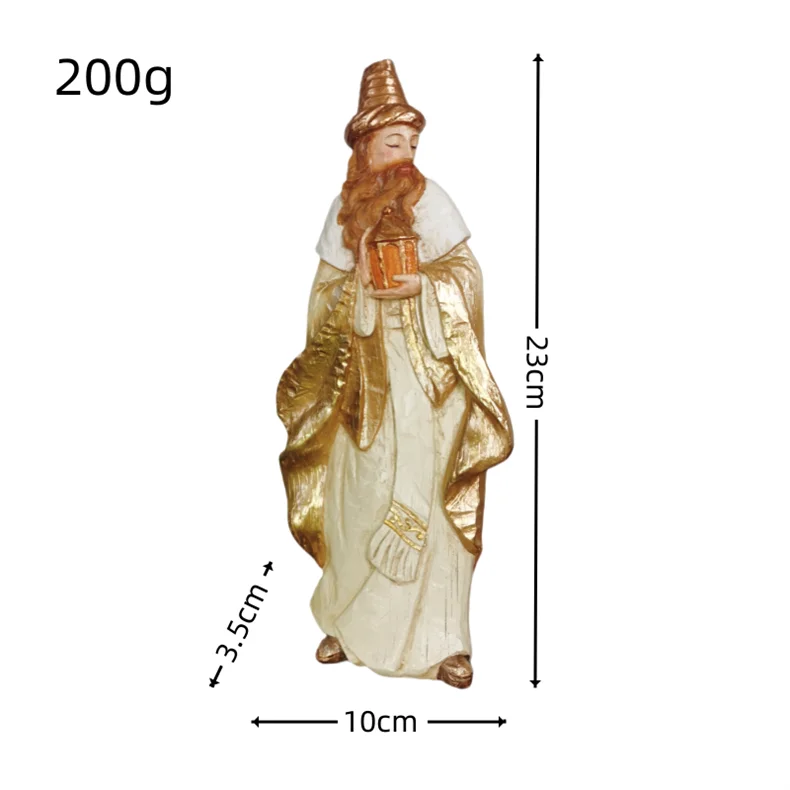 Conjunto de Figuras de Presépio, Cena da Sagrada Manjedoura, Decoração de Natal, Estátua do Nascimento de Jesus, Ornamentos Católicos Cristãos