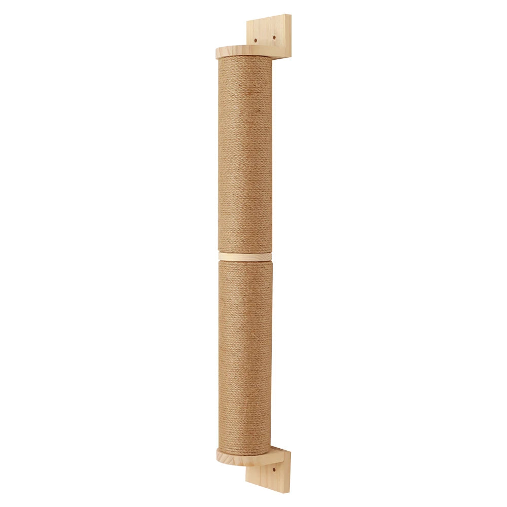Pós de arranhar para gatos montado na parede, móveis de parede, árvore de madeira para gatos grandes, colunas mais grossas para multi-funções