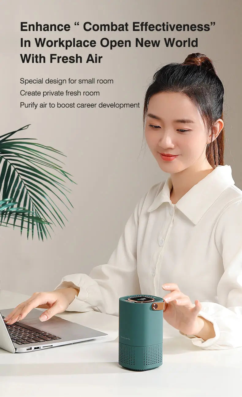 Purificador de Ar Xiaomi Mijia Ionizador Gerador de Íons Negativos Remoção de Odor de Fumaça de Cigarro Filtro HEPA PM 2.5 Purificador de Ar