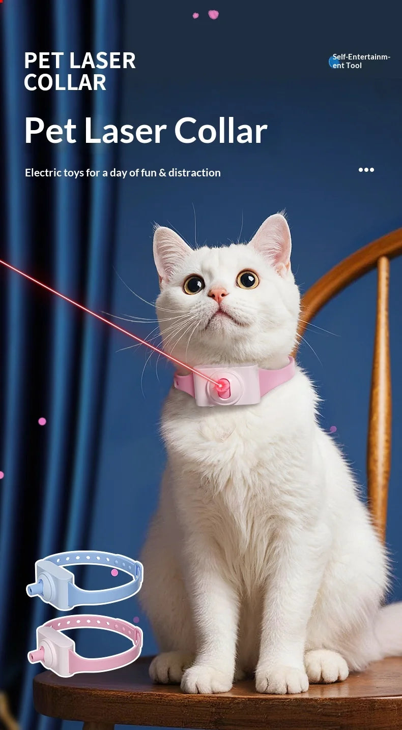 Novo Brinquedo para Animais de Estimação: Caneta Laser para Gatos, Coleira Laser para Gatos, para Autoentretenimento e Alívio do Tédio