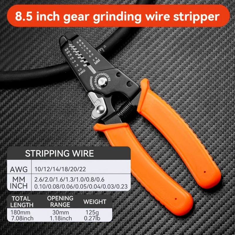 Wire Stripper Crimping Tool, Wire Cutter, Cable Stripper, Wiring Tools, Crimping Tool