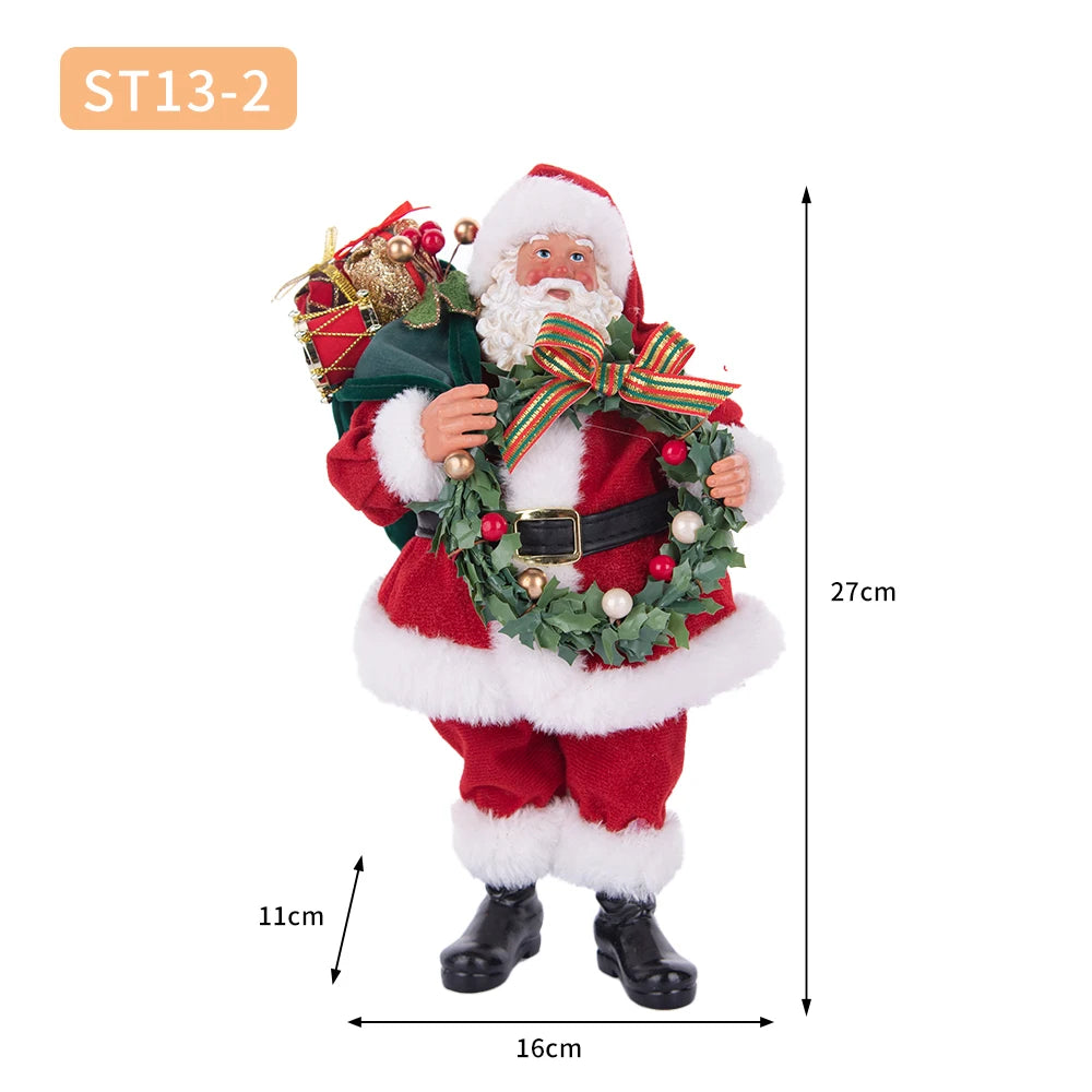 40cm natal anjo boneca estatueta brinquedo colher de árvore ornamentos em pé aniversário natal decorações navidad decoração para casa novedades