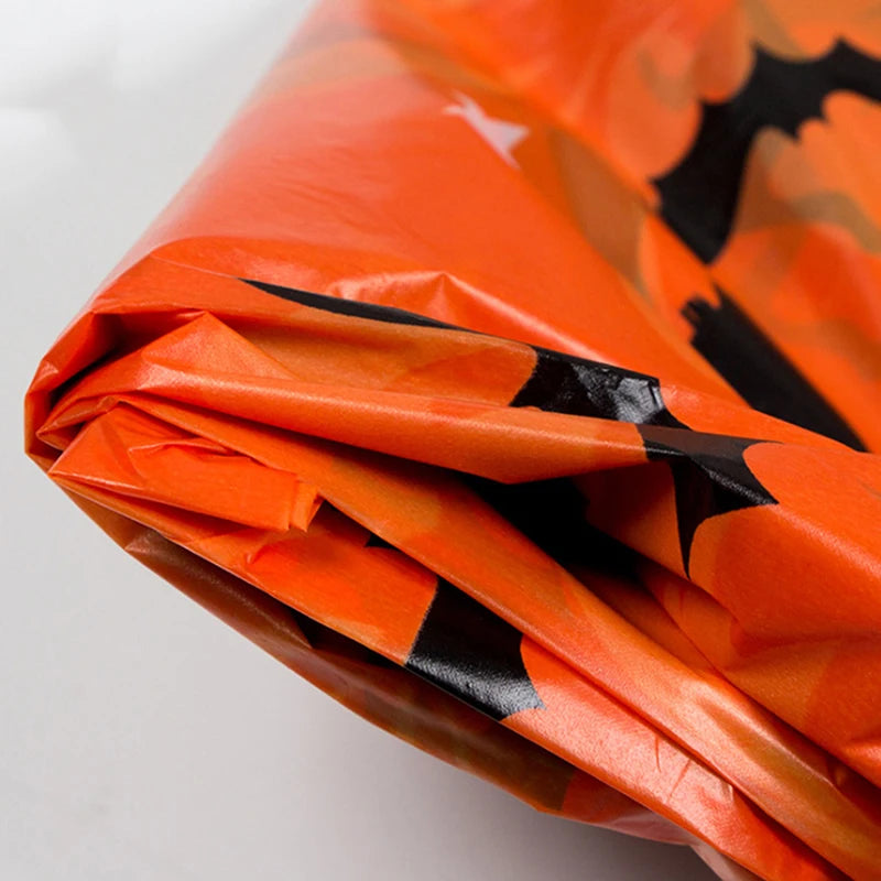 Toalha De Mesa Dobrável De Plástico Para Decoração De Halloween, Abóbora Aranha Web, Household and Party Supplies