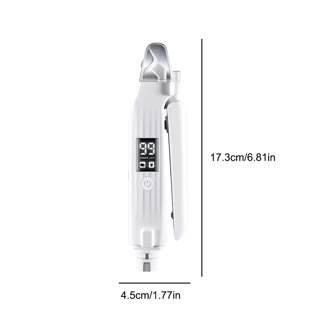 2 em 1 aparador de unhas elétrico para animais de estimação com luzes LED moedor de unhas para animais de estimação aparador de unhas e moedor para cães/gatos pequenos, médios e grandes