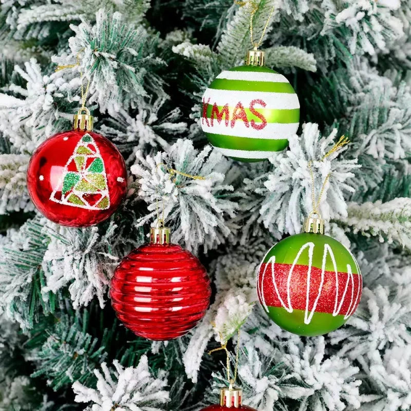 Bola de Natal, enfeites para pendurar na árvore de Natal, decoração DIY, pingente de bola, cenário de Natal, caixa de presente, acessórios de decoração para festas.