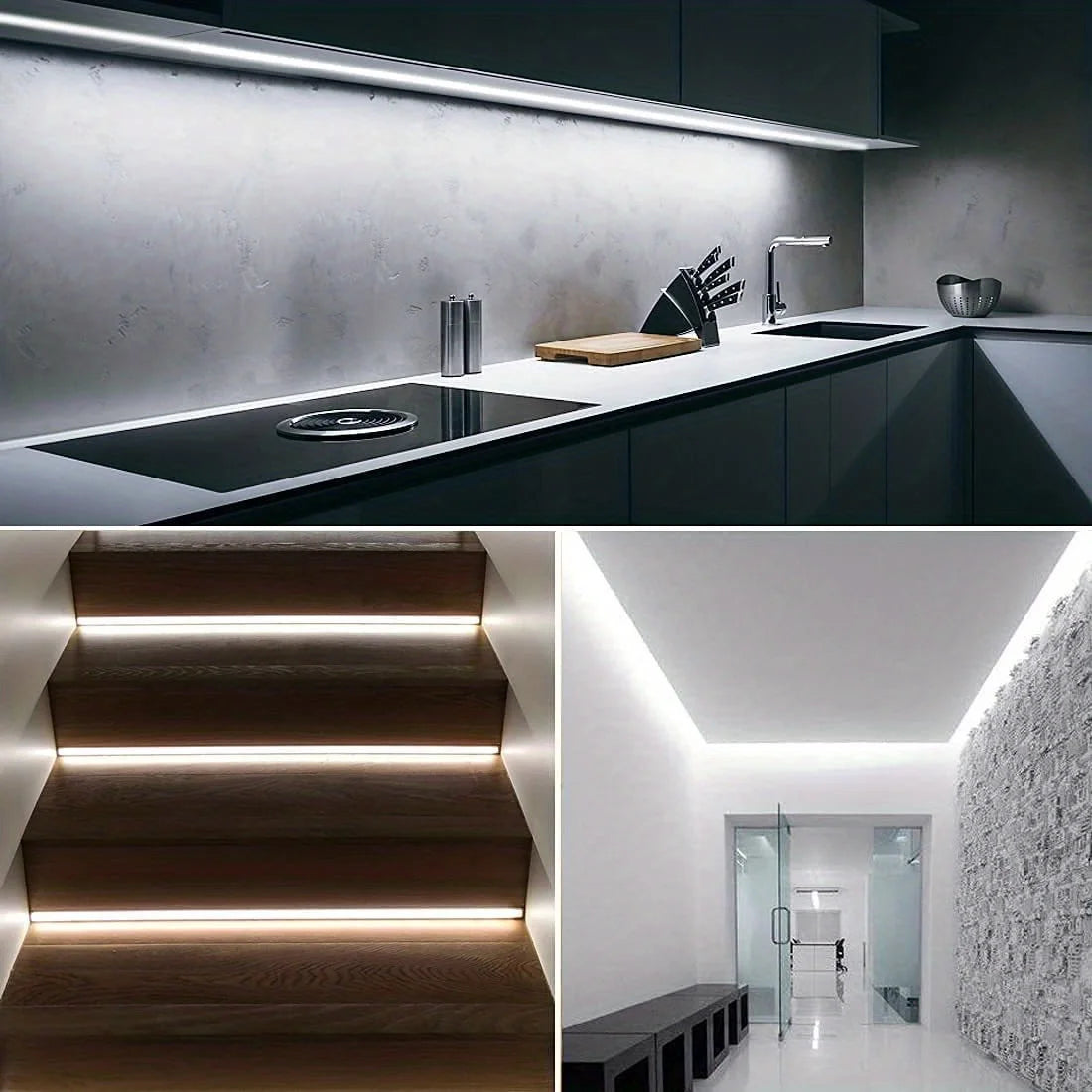 Fita de LED Neon USB DC 5V com Sensor de Toque Regulável, Fita de Silicone Flexível à Prova d'Água para Decoração de Ambientes Externos