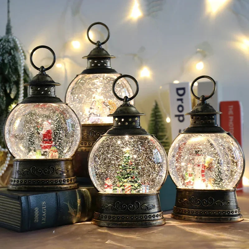 Luzes De Vento Caixas De Música, Bolas De Cristal, Árvore De Papai Noel, Enfeites, Presentes De Natal, Decorações De Carnaval, Vento