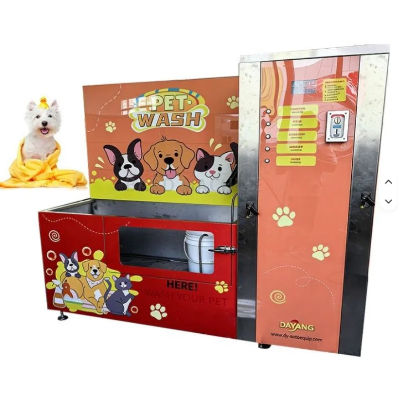 Lavadora de Animais de Estimação Personalizada com Sistema de Múltiplas Opções de Pagamento e Secagem, Design Amigável para Animais para Uso em Pet Shops e Residências