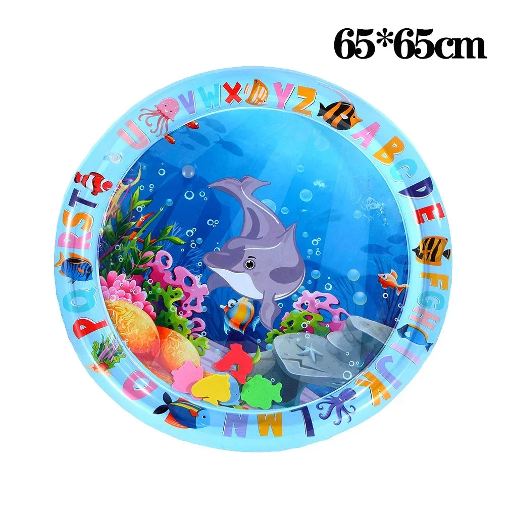 Tapete de jogo sensorial de água para animais de estimação, para gatos e cães, almofada de resfriamento espessada, brinquedo interativo para animais de estimação, verão, atividade interna