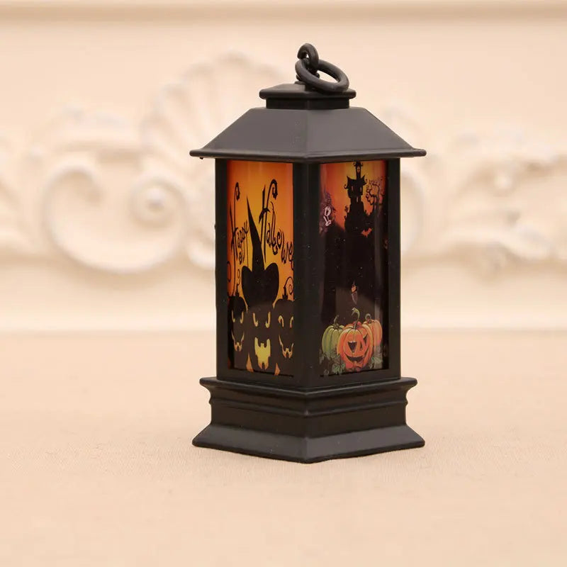 Halloween portátil lanternas led bruxa castelo fantasma abóbora decoração para festas eventos farol-inspirado atmosfera presente perfeito
