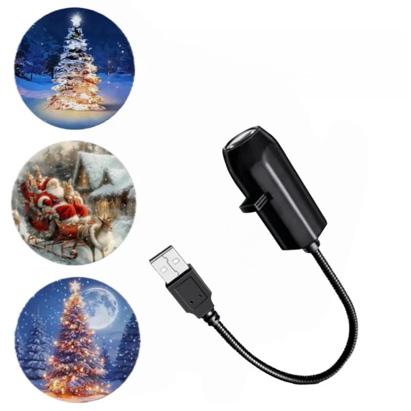 Projetor de Luz LED de Natal 3/6/10 peças com Padrões de Projeção - Luz Noturna Ajustável com Papai Noel e Árvore de Natal para Decoração de Natal - Kasa & Pet