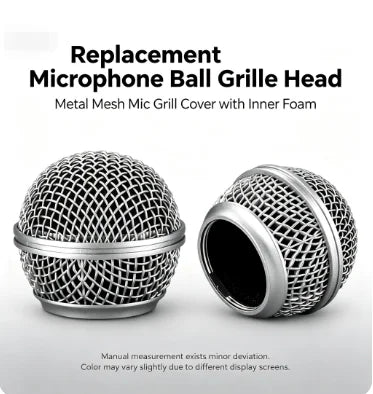 Microphone Grill Ball Mic Grille Cover Head Replacement