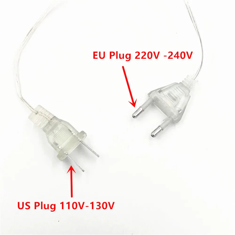 Luzes de natal 5m 10m 20m 30m 50m 100m led string luz de fadas 8 modos luzes de natal para pátio festa de casamento luzes do feriado