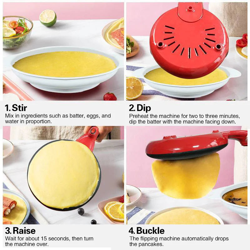 Máquina de waffle elétrica TINSOL, máquina de fazer bolos, máquina de assar pizza para o café da manhã, chapa para panquecas, frigideira antiaderente, frigideira para rolinhos primavera.
