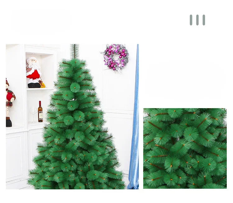 Mini Pinheiro Artificial Decoração, portátil, simples de instalar Presente, Natal Suprimentos, folhas criptografadas Ramos
