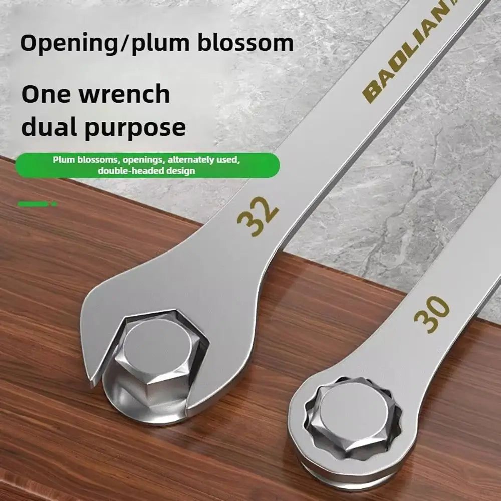 1 pces 5-32mm ultra-fino chave de extremidade aberta multi-função 3mm de espessura chave de catraca chave de extremidade aberta de extremidade dupla