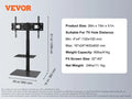 SucceBuy Suporte de TV giratório alto para TV de 32-65/70 polegadas com altura ajustável Suporte de TV portátil para piso Max VESA 600 x 800 mm