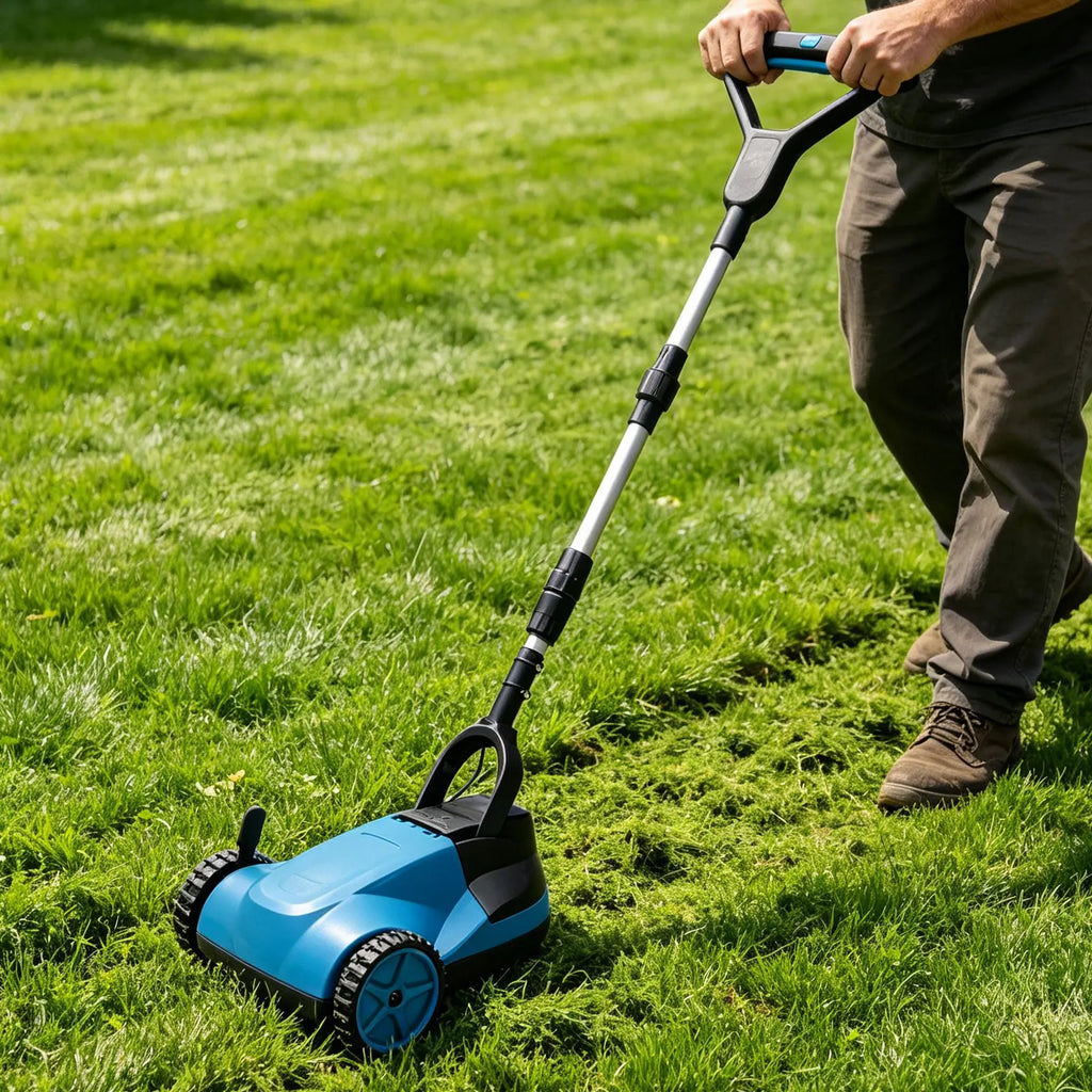 Novo Cortador de Grama Manual de Alta Performance com Bateria de Lítio para Jardim e Quintal – Manutenção Eficiente de Gramados