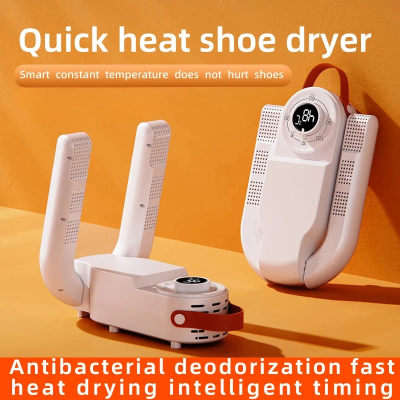 Temporizador inteligente secador de sapato ajustável secagem rápida desodorização esterilização sapato secador doméstico sapato mais quente aquecedor