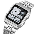 Skmei Electronics Sports Watches for Mens Classical Analog Digital Display Multiple Time Zone LED Waterproof Male 5 Alarm Clock