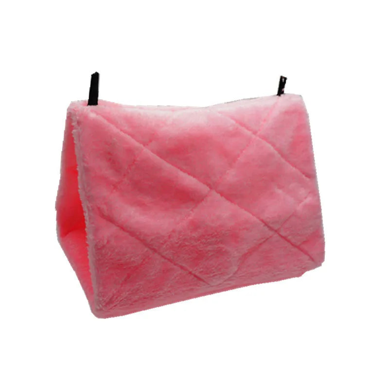 Inverno pet pássaro papagaio gaiolas quente pelúcia rede cabana tenda cama pendurado caverna para dormir e incubação acessórios de pássaros