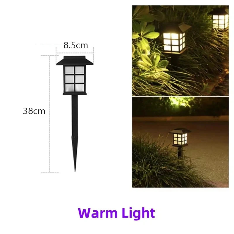 LED Solar Lawn Light para exterior, impermeável Path Light, Jardim e Estrada, Decoração de Pátio, Luminárias de Paisagem, IP65