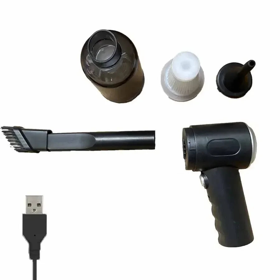 Aspirador de pó sem fio para carro, 9000pa, carregamento usb, 1200mah, aparelho de limpeza portátil, mini aspirador de pó molhado e seco doméstico