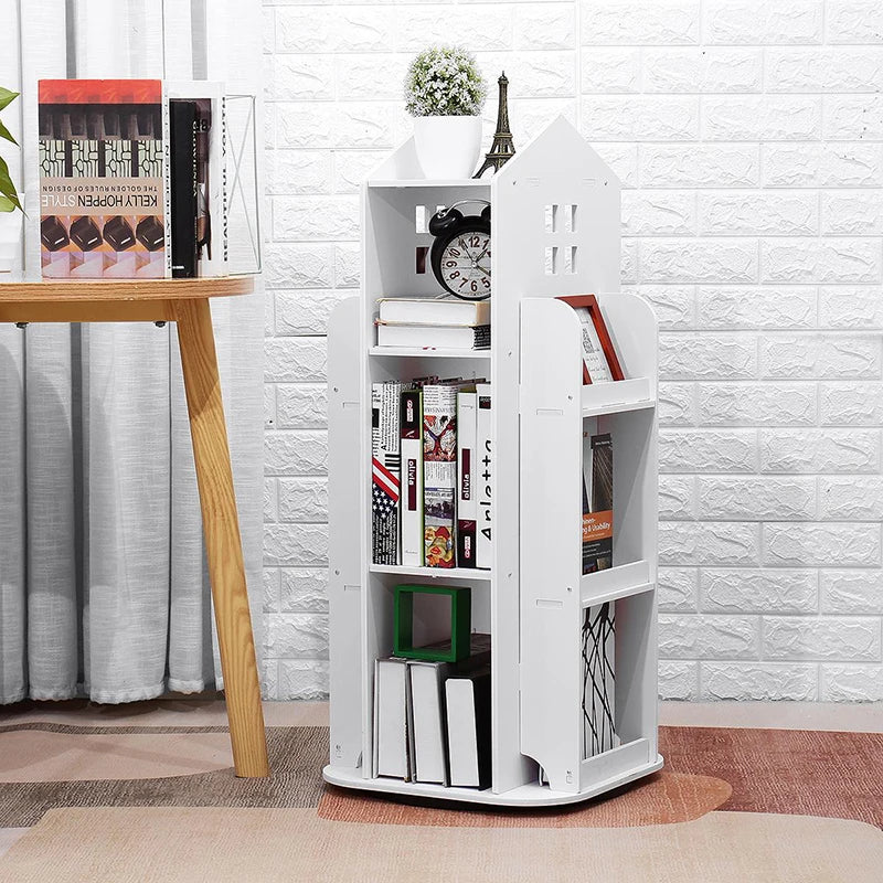 【Breeins】Madre de casa infantil, estante rotativa, livros, brinquedos, organizador de armazenamento, prateleira, armário, decoração de casa