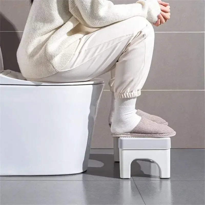 Banquinho para Banheiro, Apoio para os Pés Grosso e Durável, Auxiliar para Agachamento, Descanso para os Pés para Adultos, Crianças e Gestantes, Banquinho de Apoio para o Banheiro em Casa