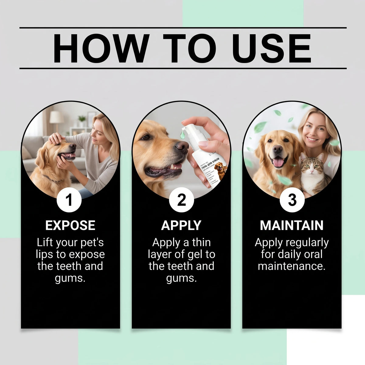 Gel para Cuidados Dentários de Animais de Estimação, Manutenção da Superfície dos Dentes, Refrescante do Hálito e Calmante para as Gengivas, Gel Suave e Seguro para Lamber para Cães e Gatos