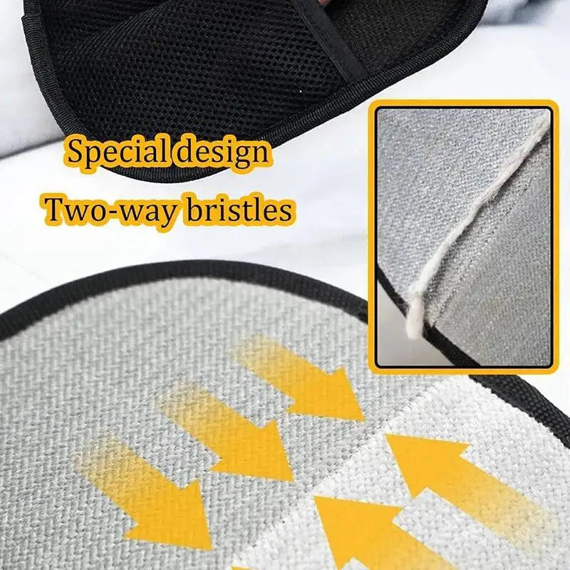 Ferramenta de Remoção de Pelos de Animais, Luvas Reutilizáveis para Remoção Estática, Luvas de Cuidado Dupla Face para Animais, Remove Pelos de Animais de Estimação de Tapetes
