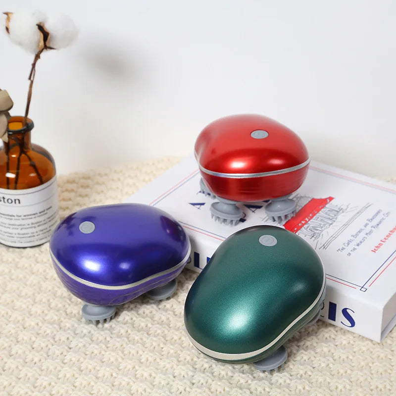 Animal de estimação cabeça elétrica massageador instrumento multi-funcional carregamento gato descompressão relaxar tecido amassar produtos vibratórios para animais de estimação