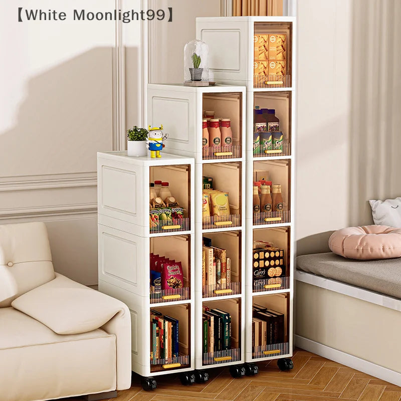 maverawhite amingoldable armário de armazenamento organizador do banheiro fino armário organizador rack despensa armário armazenamento