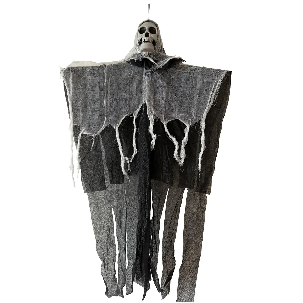 Halloween pendurado decorações fantasma crânio assustador gaze tecido para casa assombrada varanda adereços assustadores festa de terror pendurado ornamentos