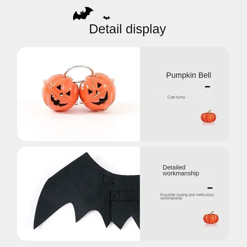 Halloween animal de estimação asas de morcego traje de feltro para cães pequenos gatos bonito engraçado roupa para animais de estimação vestuário para festa de halloween cosplay acessórios