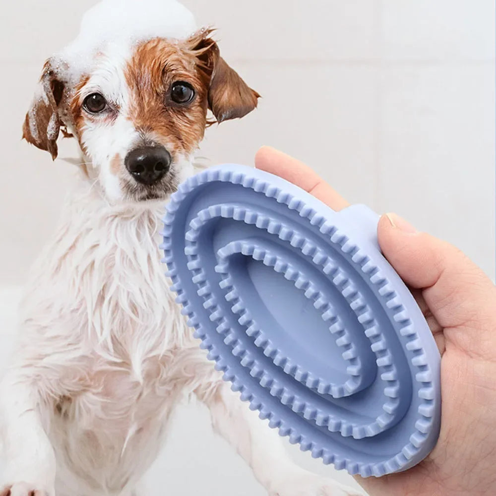 Escova para Pelos de Animais de Estimação para Gatos e Cães, Ferramenta de Higiene para Desembaraçar Pelos, Limpeza Profunda de Manchas na Pelagem, Suprimentos Essenciais para Animais de Estimação