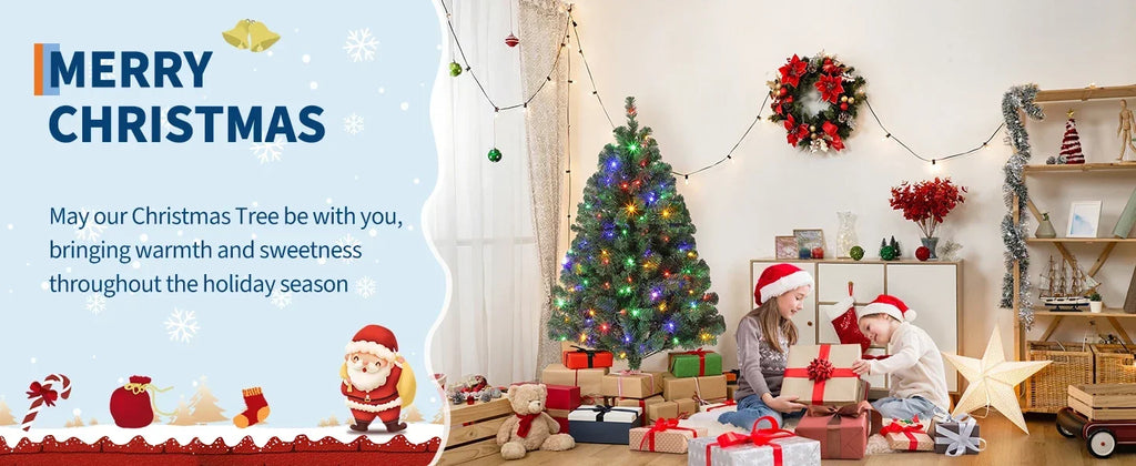 Árvore de Natal com galhos em forma de cedro, 1,8 metros ou 2,3 metros de altura, galhos em PVC, base estável