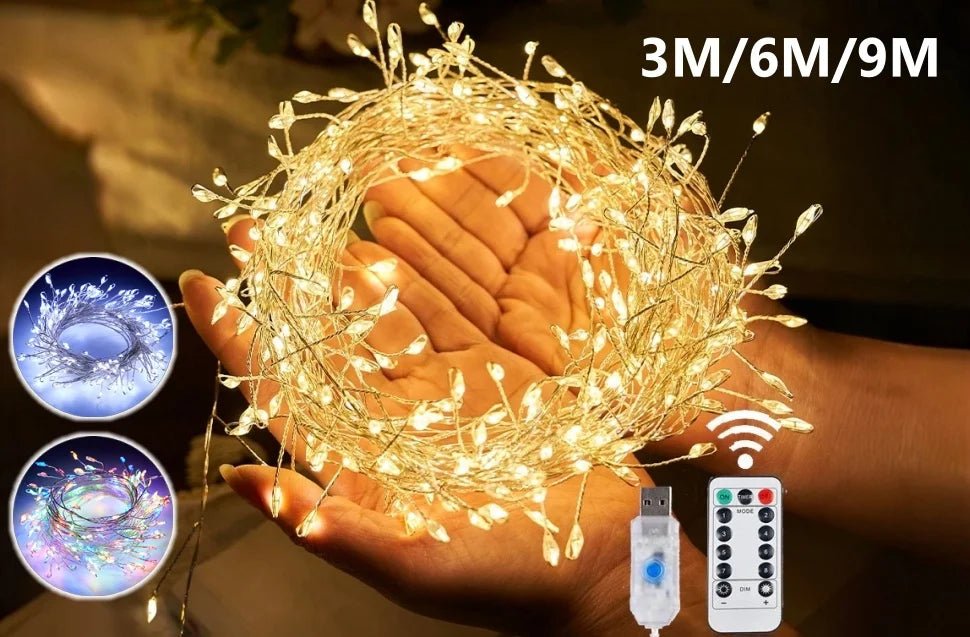 Luzes de natal led luzes de cortina de fadas 8 modo remoto usb festão decoração de natal para casa férias lâmpada de ano novo