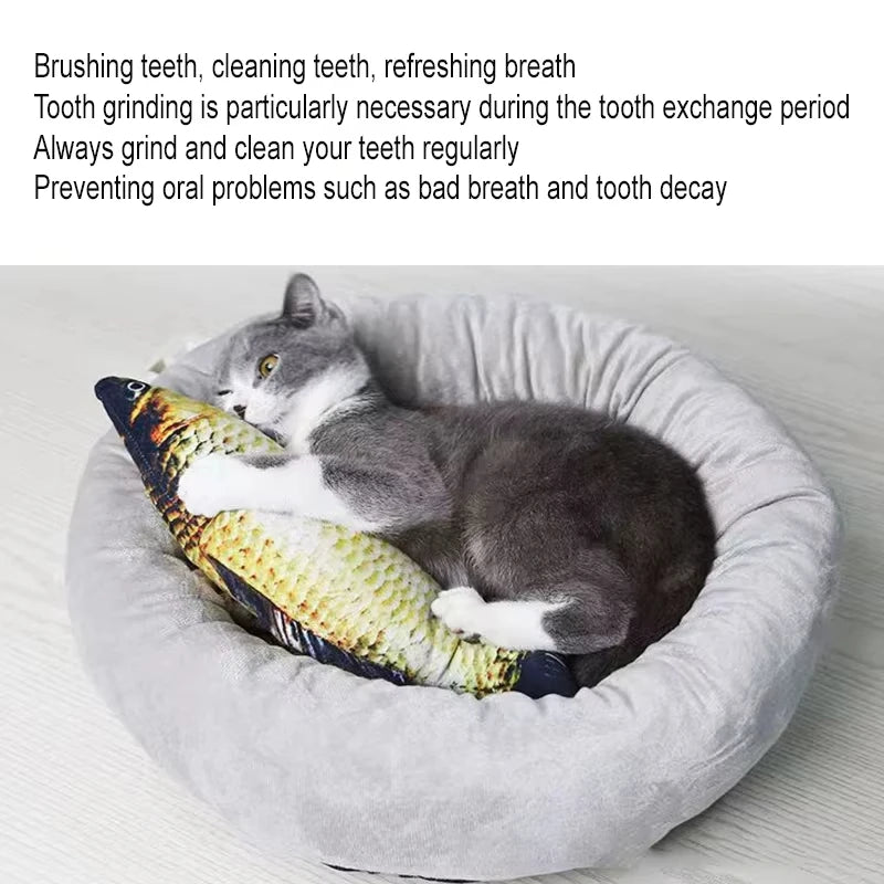 20cm gato favor peixe brinquedo de pelúcia travesseiro simulação peixe gato brinquedo animal de estimação treinamento interativo mastigar brinquedo suprimentos para animais de estimação
