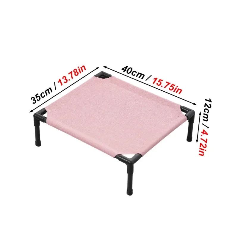 Cama Elevada para Animais de Estimação, Cama para Pequenos Animais, Respirável, Lavável, Colchão Refrescante para Coelhos, Hamsters, Gatos e Filhotes, Cama Interna