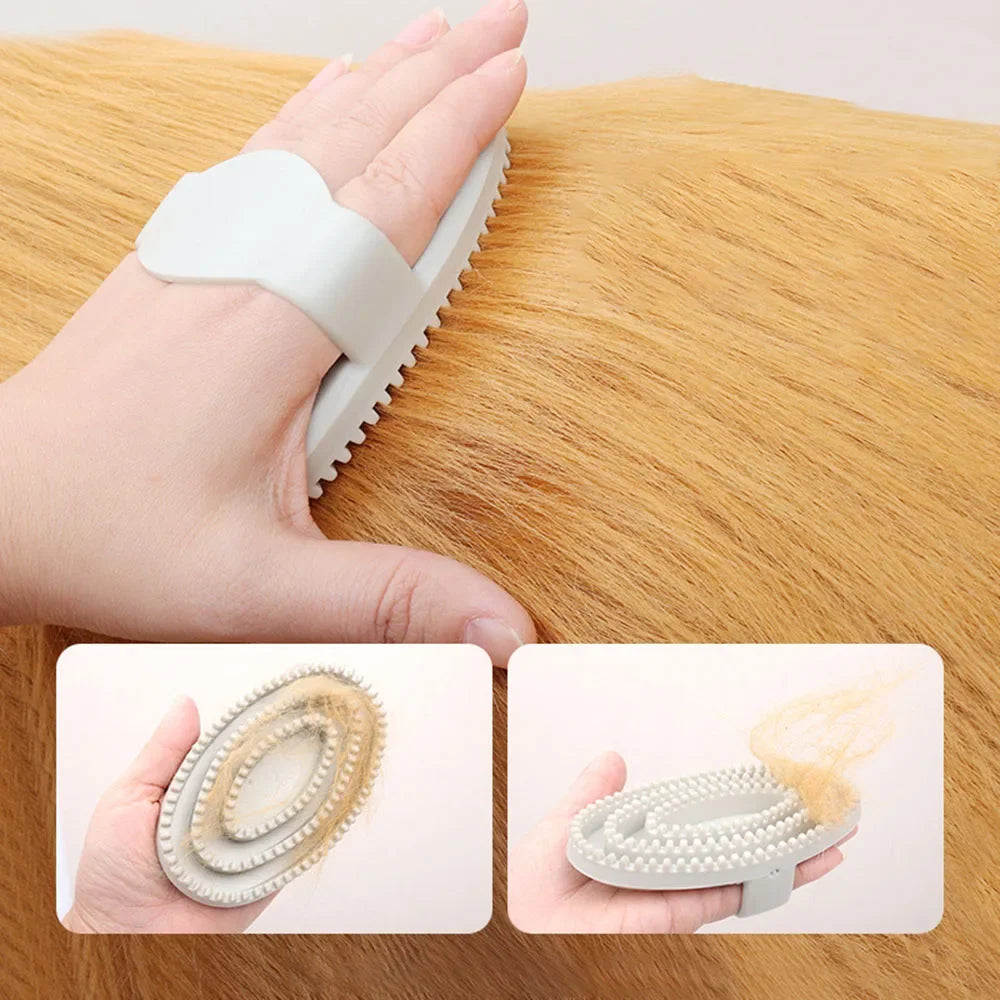 Escova para Pelos de Animais de Estimação para Gatos e Cães, Ferramenta de Higiene para Desembaraçar Pelos, Limpeza Profunda de Manchas na Pelagem, Suprimentos Essenciais para Animais de Estimação