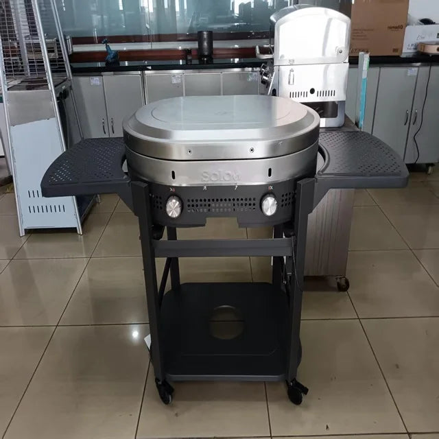Armários e Ilhas para Churrasqueiras de Cozinha Externa em Aço Inoxidável 304 de Alta Resistência, com Grelhadores de Churrasco a Carvão, GLP e Gás Natural, com Rotação Visual
