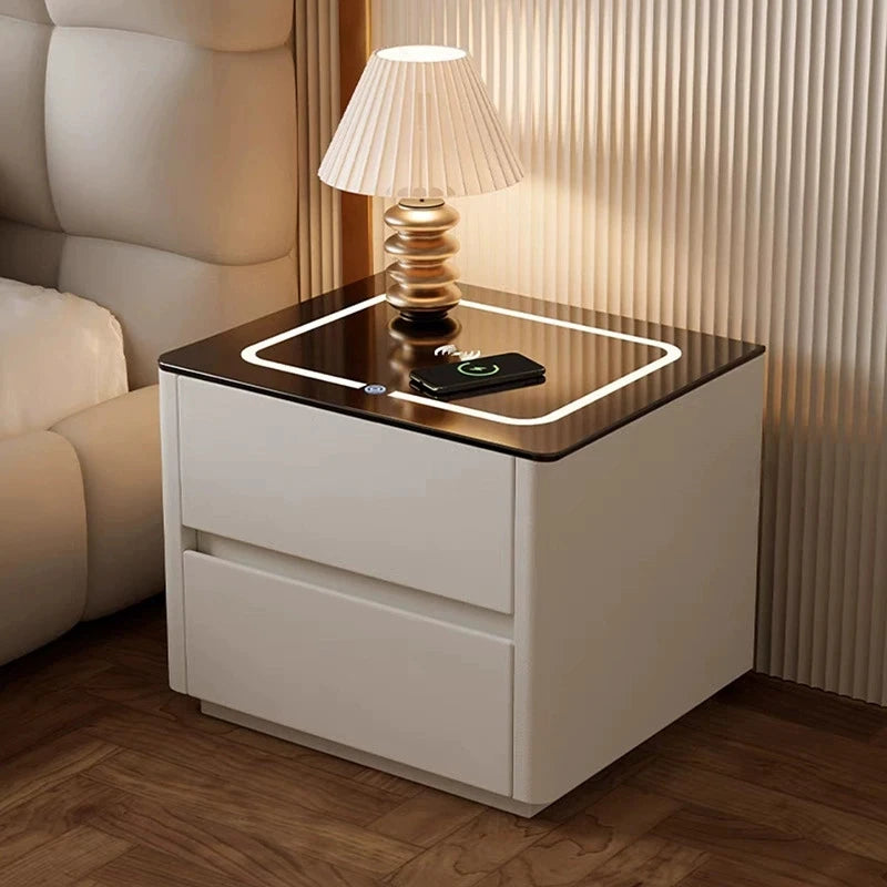 Mesa de Cabeceira Inteligente com Armazenamento para Quarto - Móveis para Casa