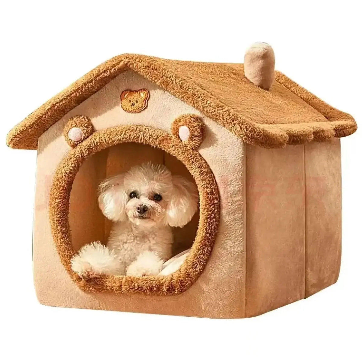 Casa interna quente para cães, cama macia para animais de estimação, tenda, canil para cães e gatos, almofada removível e lavável, adequada para quatro estações, universal Kasa & Pet